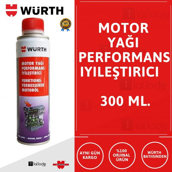 Würth Motor Yağı Performans İyileştirici 300 ml.