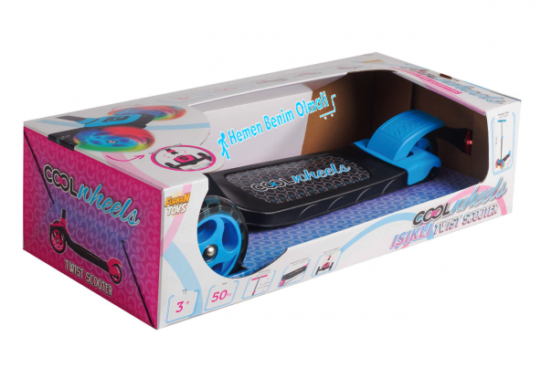 Cool Wheels 3 Tekerlekli Twistable Kız Erkek Çocuk Scooter Frenli Işıklı Teker 30 kg Taşıma Kapasiteli - 3