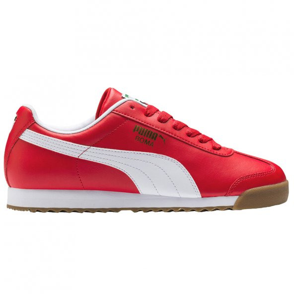 Puma Roma Basic 353572 Günlük Yürüyüş Erkek Spor Ayakkabı Kırmızı - Beyaz