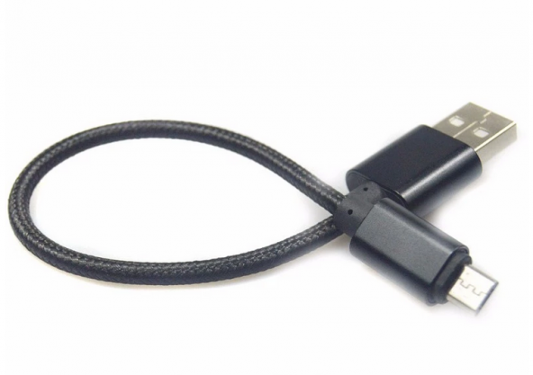 Ktarz Powerbank USB Data Örgü Kablo 2.0A 20cm