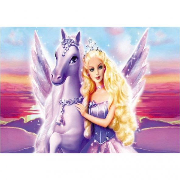 Veronya Barbie Desenli Kaymaz Taban Çocuk Odası Halısı - 2