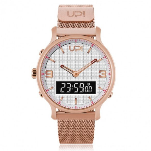 UPWATCH DOUBLE STEEL ROSE WHITE