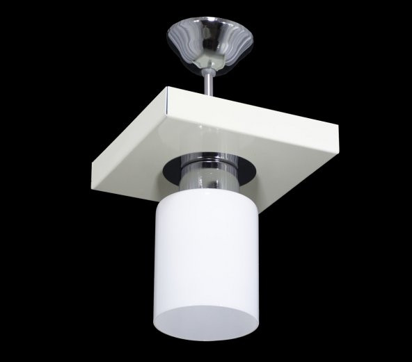 LAMBADAR TEKLİ KARE TEPSİ KREM - 2
