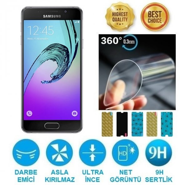 Samsung Galaxy A3 2016 Nano Kırılmaz Ekran Koruyucu