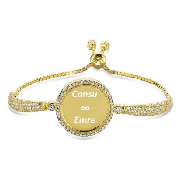 925 Ayar Gümüş İsimli Plakalı Asansör Bileklik Model 2 ürün görseli