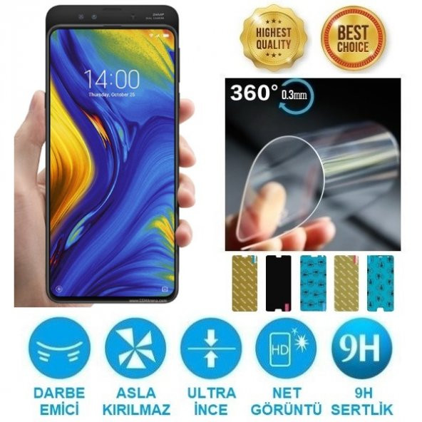 Xiaomi Mi Mix 3 Nano Kırılmaz Ekran Koruyucu