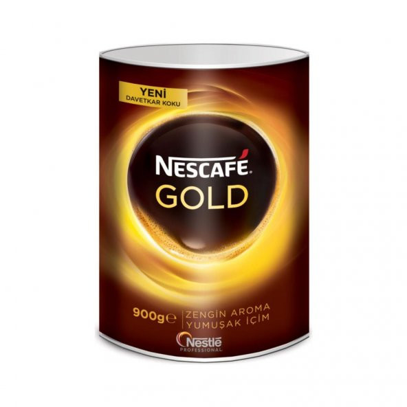 Nescafe Gold Kahve Aromalı Kahve Yumuşak İçim Teneke Kutu 900 Gra