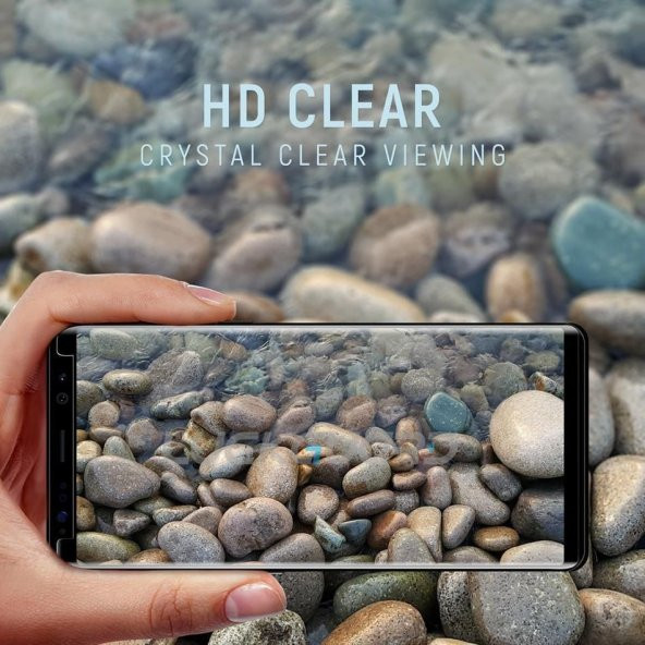 Samsung Galaxy Note 9 - 5D Kavisli Kırılmaz Cam Tam Kaplama Ekran Koruyucu