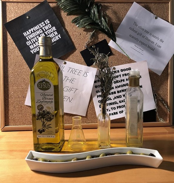 EFSUS NATUREL SOĞUK SIKIM BİRİNCİ ZEYTİNYAĞI 1 LİTRE CAM ŞİŞE AMBALAJLI - 2