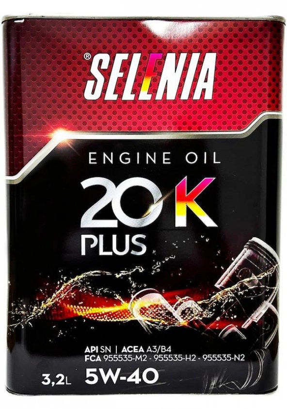 Selenia 20K Plus 5W-40 3.2 Lt Motor Yağı