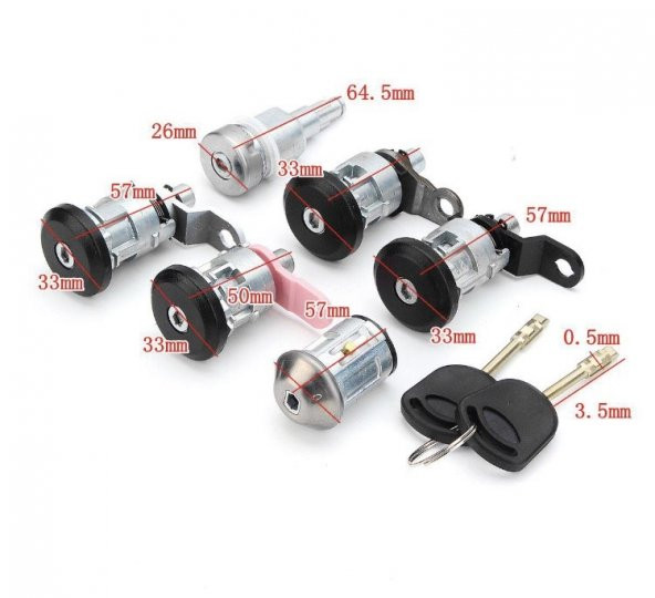 FORD TRANSİT KAPI KİLİT ŞİFRE TAKIMI T15- T12 - Resim 2