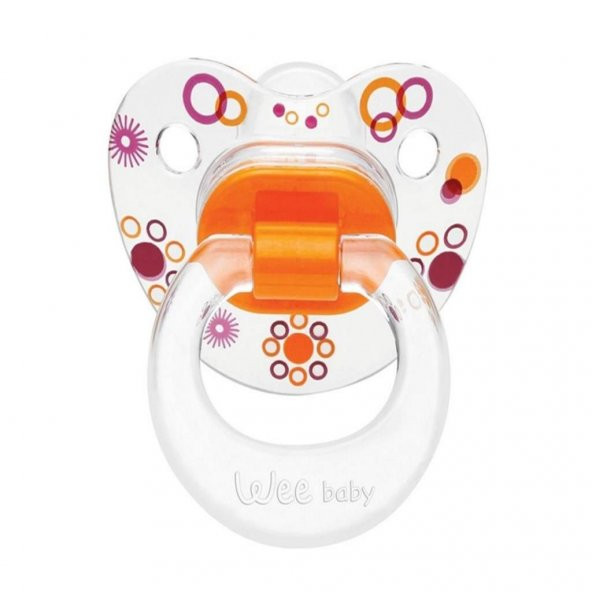 Wee Baby 838 Şeffaf Desenli Silikon Damaklı Emzik 18+ Ay - 3