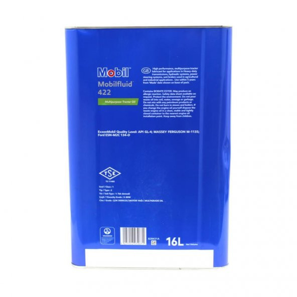 Mobil Mobilfluid 422 16 Lt Yüksek Performanslı Traktör Yağı - 3