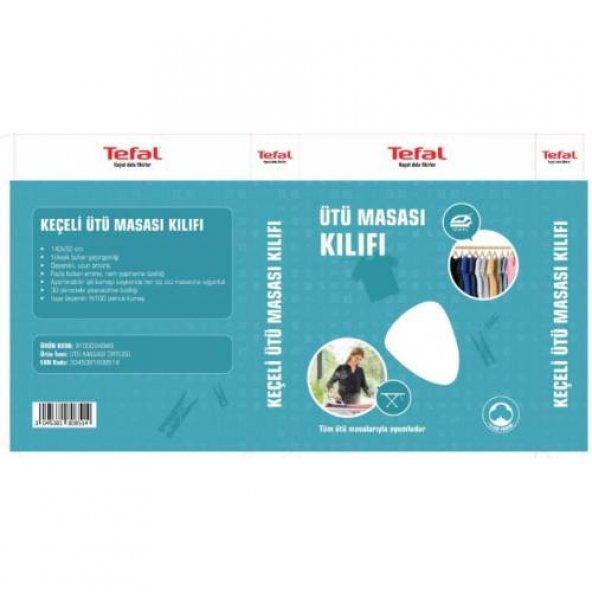 Tefal Ütü Masası Bezi Örtüsü Keçe Laminasyonlu 140x52 Cm - 2