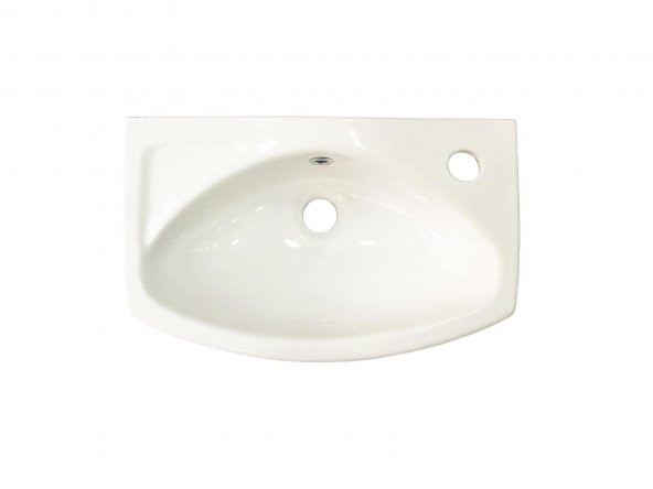 EGE LİSSA VİTRİFİYE KÖŞELİ DELİKLİ LAVABO 45x28 CM - 1