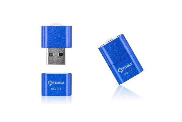 Ktools Basic Mavi Kart Okuyucu Micro SD USB 3.0 Hızlı Transfer