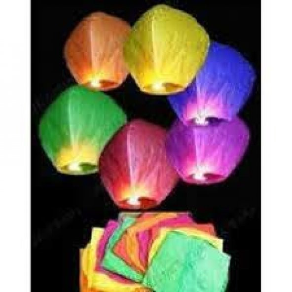 Dilek Feneri / Dilek Balonu / Uçan Balon 5 Adet