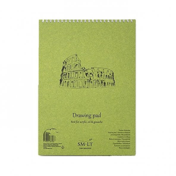 SM.LT DRAWING PADS AUTHENTIC ACRYLIC A5 20YP 290GR