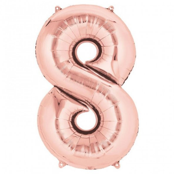 FOLYO BALON RAKAM 8 ROSE GOLD 102CM (DÜ 75) - 2