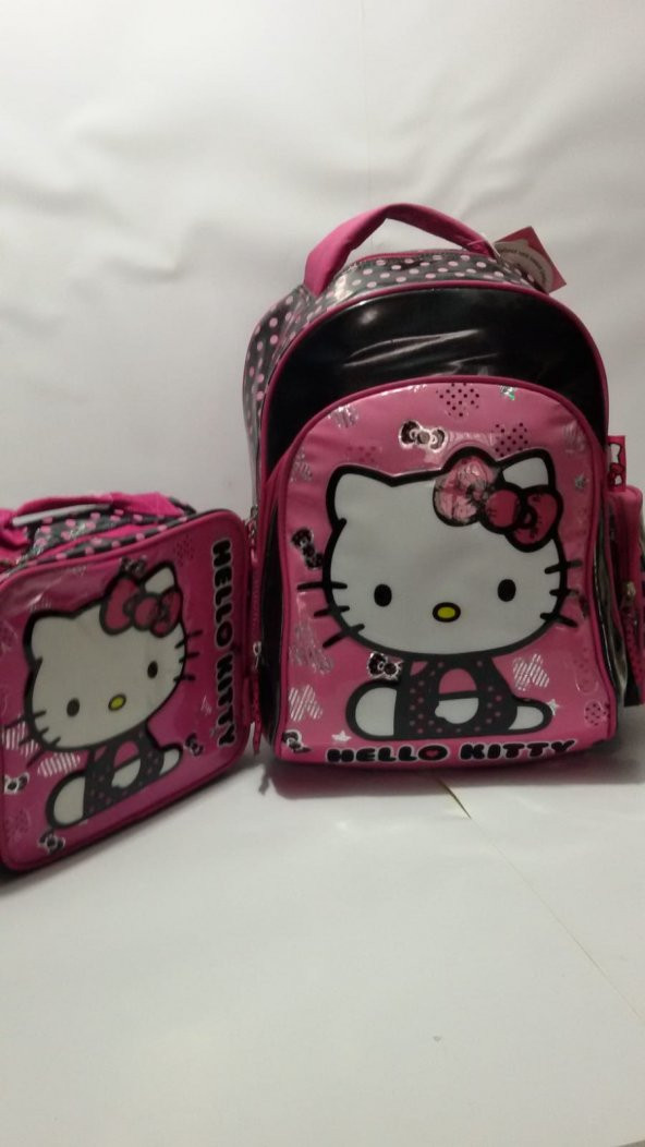 HELLO KITTY okul sırt çantası(beslenme çantası dahil)