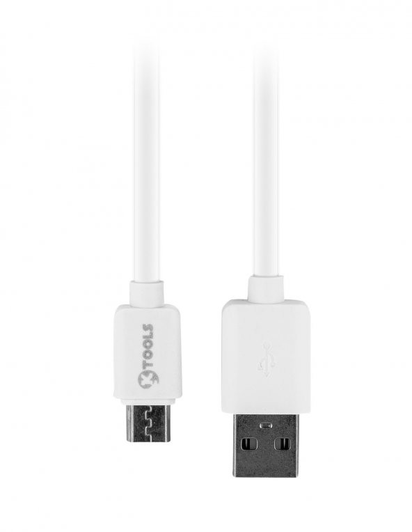 Ktools Lux 2.4A 1.5 M Micro USB Beyaz Data ve Şarj Kablosu
