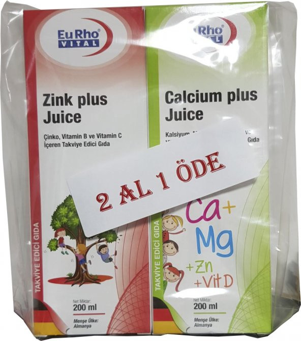 Eurho Vital Zink Plus Juice + Calcium Plus juice
