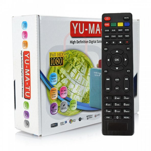 Full HD Yumatu Wi-Fili Mini Uydu Alıcısı - 2019 En Yeni Sürüm - 2