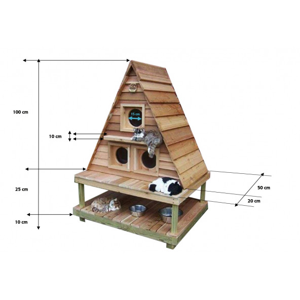 Ahşap Kedi Evi - 4