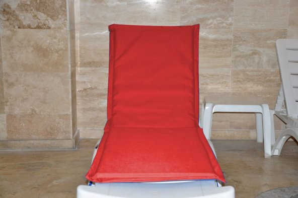 PUFUMO ŞEZLONG MİNDERİ KIRMIZI - 2