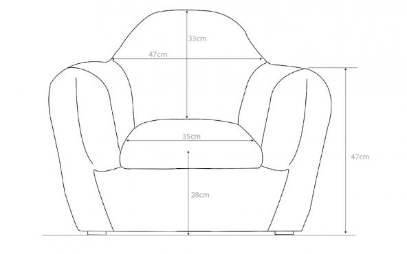 İsme Özel Tekli Çocuk Koltuğu Buz Mavisi - Büyük Boy - 3