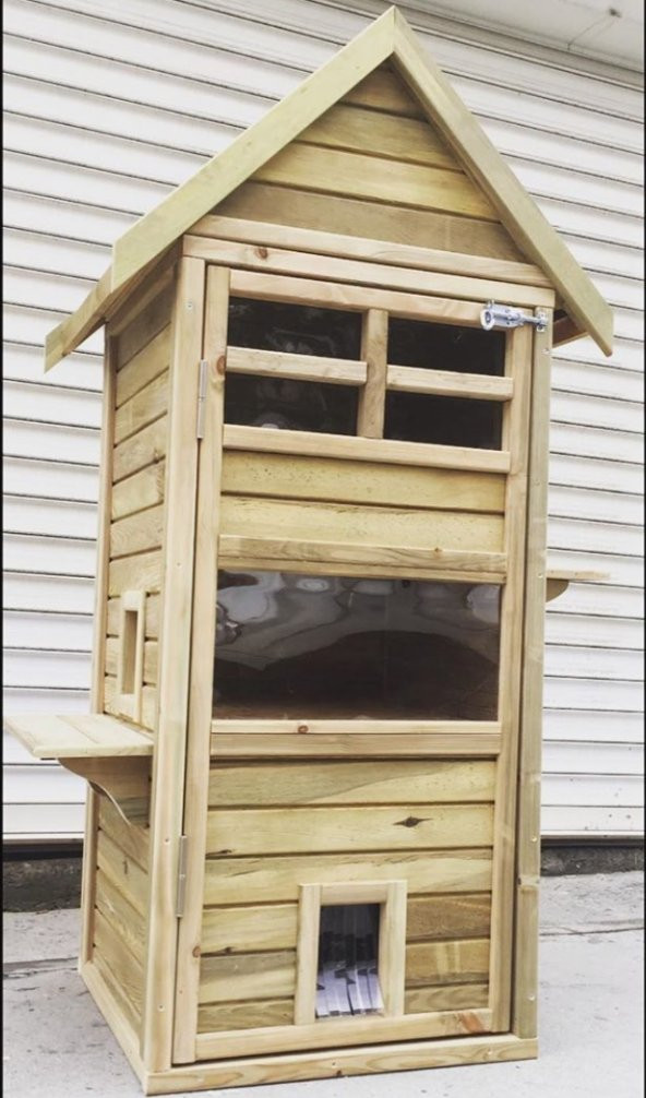 Ahşap Kedi Evi - 2