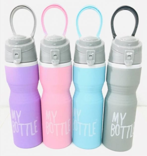 My Bottle Metal Matara Sporcu Suluğu 550ml Yumuşak Dış Yüzey