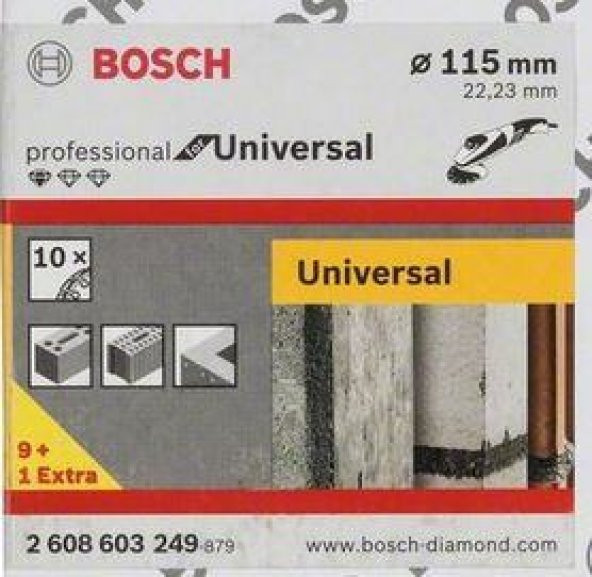 Bosch Kesme Diski Elmas 115mm - 3