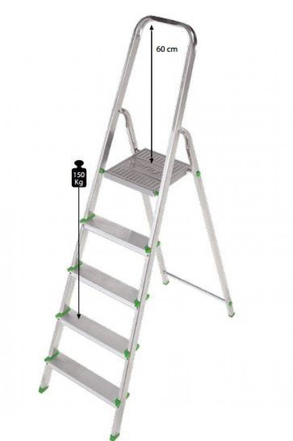 Saraylı Alüminyum Merdiven 5+1