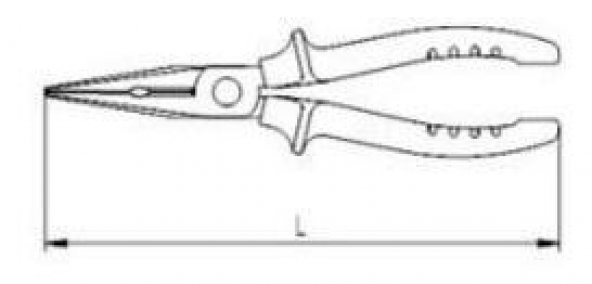 İzeltaş Uzun Kargaburun Düz Uçlu 160mm - 3
