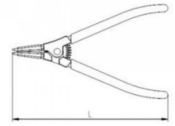 İzeltaş Dış Segman Pensi Yaylı Düz 225mm - 2