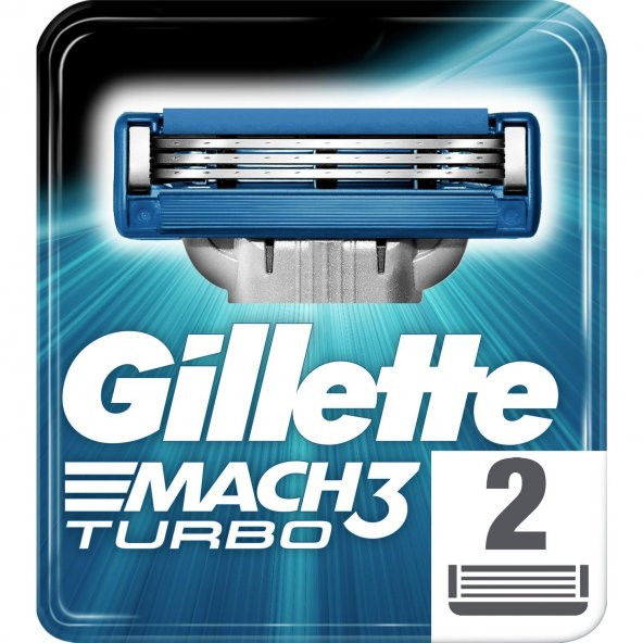 Gillette Mach3 Turbo Yedek 2 Li Tıraş Bıçağı