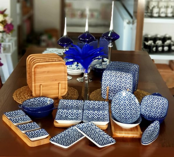 Bambu porselen kahvaltı takımı