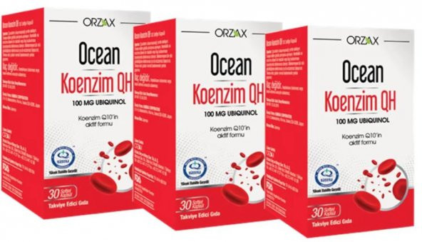 OCEAN KOENZİM QH 100 MG 30 KAPSÜL 3LÜ PAKET