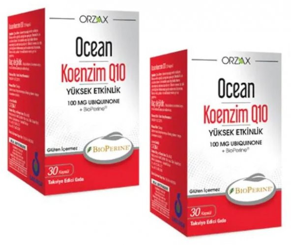 OCEAN KOENZİM Q10 100 mg 30 KAPSÜL 2Lİ PAKET