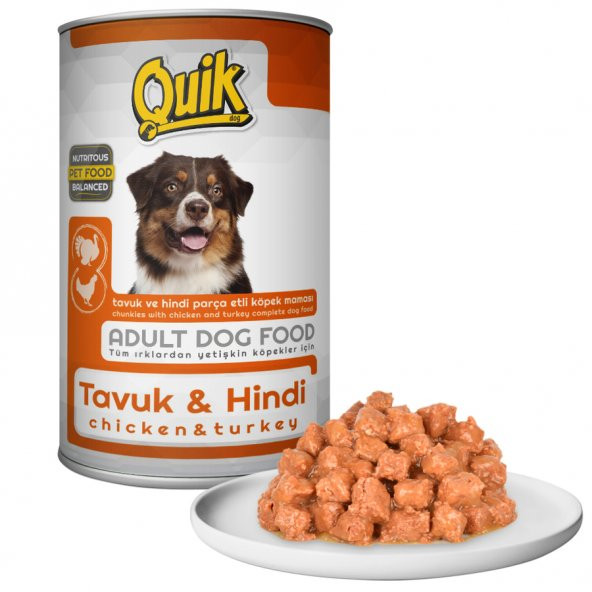Quik Köpek 415 gr Tavuk-Hindi Konserve 24 Adet - 4