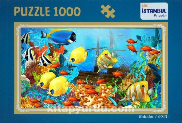 İstanbul Puzzle 1000 Parça Puzzle "Balıklar" Kutulu 48x68 Cm