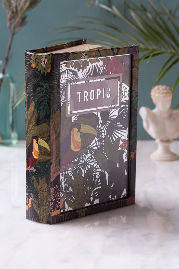 Tropik Kitap Şeklinde Aynalı Kutu