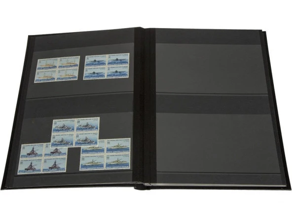 PULKO HistorY 1970 4'lü Blok Pul Defteri A4+ Boyut, Siyah Zemin, Yumuşak Kapak, - 3