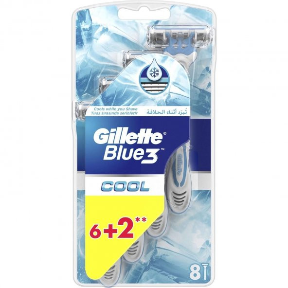 Gillette Blue3 Cool 6+2 Lİ