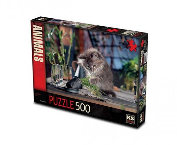 Ks Naughty Cat Puzzle 500 Parça