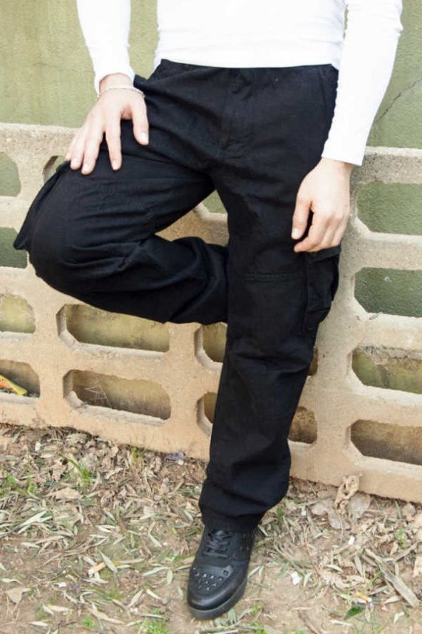 DeepSEA Yandan Cepli Geniş Kesim Mevsimlik Erkek Kargo Pantolon 1