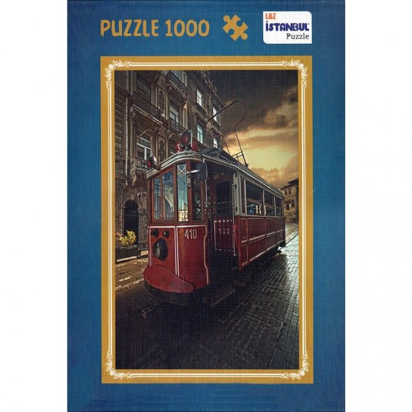 İstanbul Puzzle 1000 Parça Puzzle "Nostajik Tramvay"  Kutulu 48x6