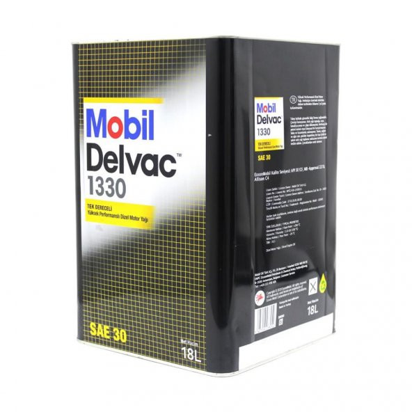 Mobil Delvac 1330 Sae 30 16 Kg Tek Dereceli Dizel Motor Yağı - 2