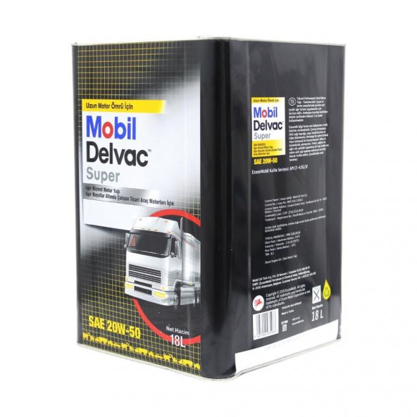 Mobil Delvac Super 20W-50 18 Lt Ağır Dizel Araç Motor Yağı - 2